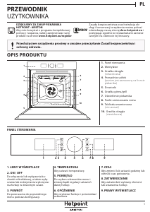 Instrukcja Hotpoint FI5 854 P IX HA Piekarnik