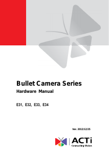 Manual ACTi E31 IP Camera