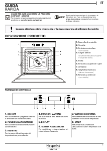 Manuale Hotpoint FI6 871 SC IX HA Forno