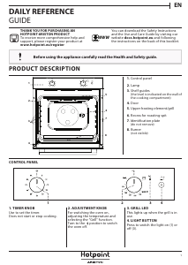 Manual Hotpoint GA2 124 BL HA Oven