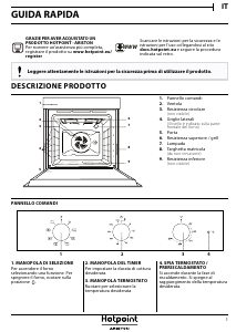 Manuale Hotpoint FIT 834 AV HA Forno