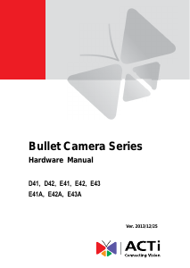 Handleiding ACTi E41A IP camera