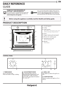 Handleiding Hotpoint GA2 124 IX Oven