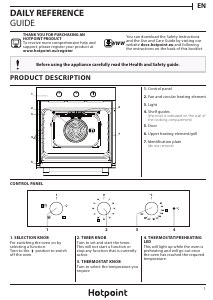 Handleiding Hotpoint SA3 330 H IX Oven