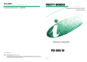 Handleiding Tricity Bendix FD855W Koel-vries combinatie