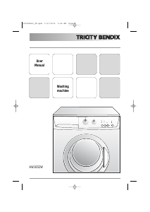 Manual Tricity Bendix AW1002W Washing Machine