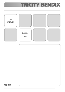 Manual Tricity Bendix TBF610WH Oven