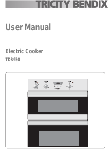 Manual Tricity Bendix TBD950WH Oven