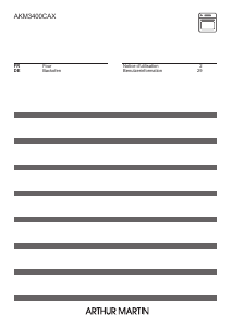 Mode d’emploi Arthur Martin AKM3400CAX Four