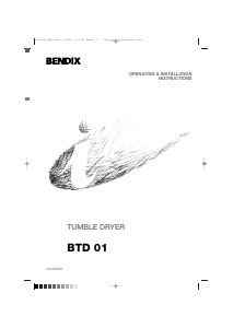 Manual Bendix BTD01 Dryer