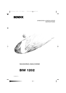 Manual Bendix BIW1202 Washing Machine