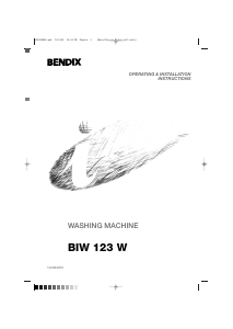 Manual Bendix BIW123W Washing Machine