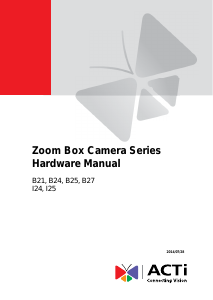 Manual ACTi I24 IP Camera