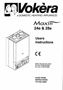 Manual Vokèra Maxin 24e Central Heating Boiler