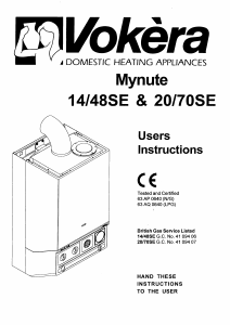Manual Vokèra Mynute 20/70SE Central Heating Boiler