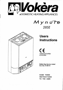 Manual Vokèra Mynute 28SE Central Heating Boiler