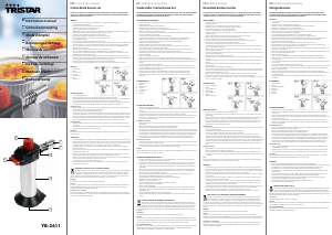 Manual Tristar YB-2611 Tocha de cozinha