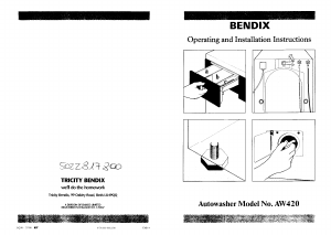 Manual Tricity Bendix AW420 Washing Machine