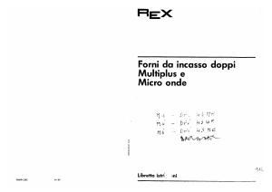 Manuale Rex DFV43BE Forno