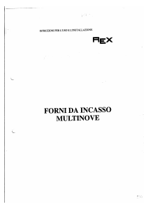 Manuale Rex FMU9BE Forno