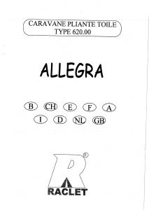 Manuale Raclet Allegra Carrello tenda