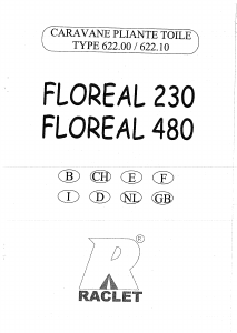 Handleiding Raclet Floreal 230 Vouwwagen