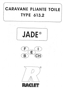 Manuale Raclet Jade Carrello tenda