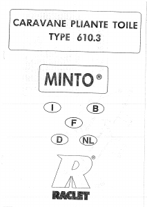 Handleiding Raclet Minto (610.3) Vouwwagen