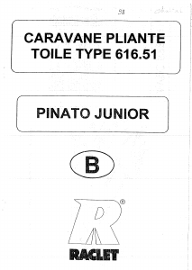 Handleiding Raclet Pinato Junior Vouwwagen