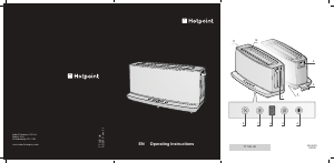 Manual Hotpoint TT 12E AX0 UK Toaster