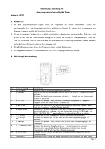 Bedienungsanleitung GAO EMT757 Zeitschaltuhr