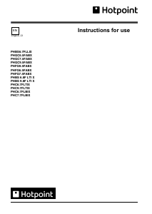 Handleiding Hotpoint PHBS9.8FLTIX Afzuigkap