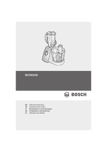 Manual Bosch MCM5529RU Food Processor