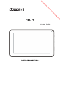 Handleiding It Works TM703 Tablet