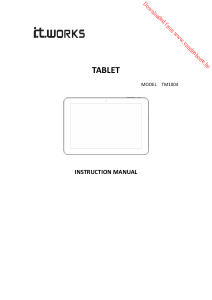 Mode d’emploi It Works TM1004 Tablette