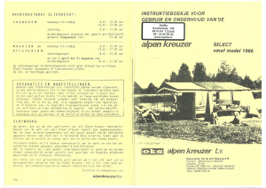 Handleiding Alpenkreuzer Select (1986>) Vouwwagen