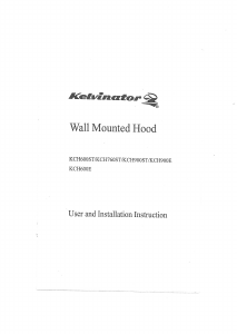 Handleiding Kelvinator KCH600E Afzuigkap