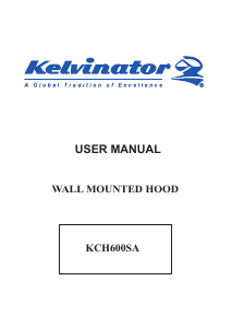 Manual Kelvinator KCH600SA Cooker Hood