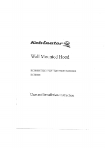 Manual Kelvinator KCH760ST Cooker Hood