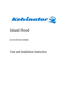 Manual Kelvinator KCH900IS Cooker Hood