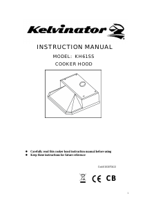 Manual Kelvinator KH61SS Cooker Hood