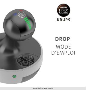 Mode d’emploi Krups YY3751FD Drop Cafetière