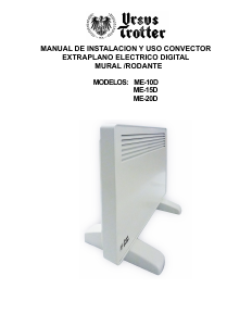 Manual de uso Ursus Trotter ME-15D Calefactor