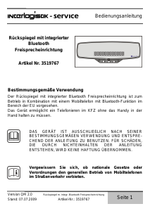 Bedienungsanleitung Interlogistik 3519767 Freisprechanlage