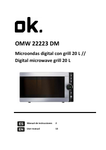 Manual OK OMW 22223 DM Microwave