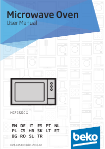 Manuale BEKO MGF23210X Microonde