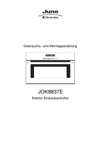 Bedienungsanleitung Juno-Electrolux JOK8837E Backofen