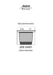 Bedienungsanleitung Juno-Electrolux JEB34001AF Backofen