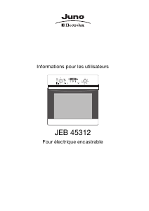 Mode d’emploi Juno-Electrolux JEB45312E Four