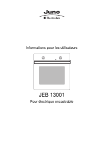Mode d’emploi Juno-Electrolux JEB13001E Four